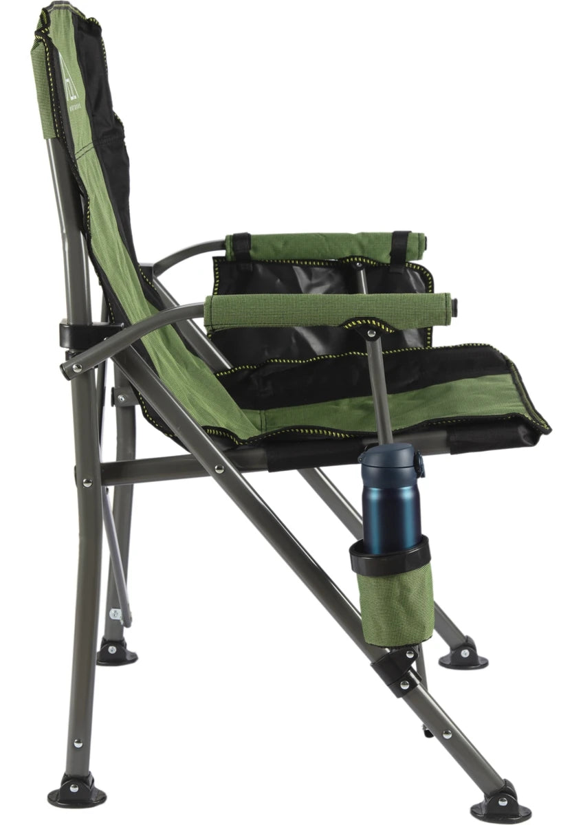 Outdoor Katlanır Kamp Sandalyesi - Haki Yeşil