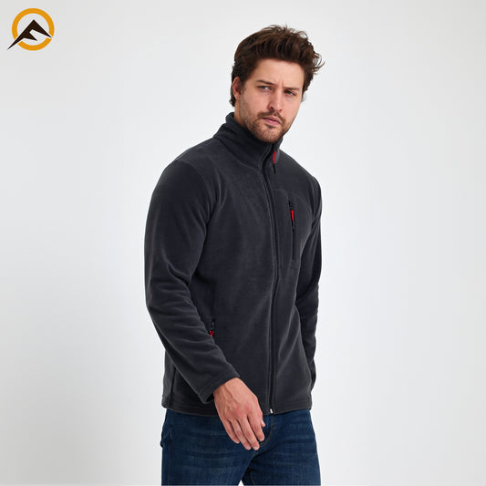 Erkek Outdoor Fermuarlı Polar Ceket - Antrasit