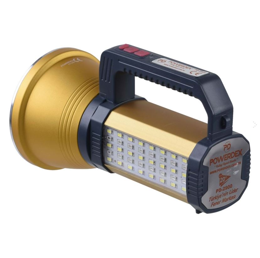 PD-2900 2000 Lümen LED Şarjlı El Feneri