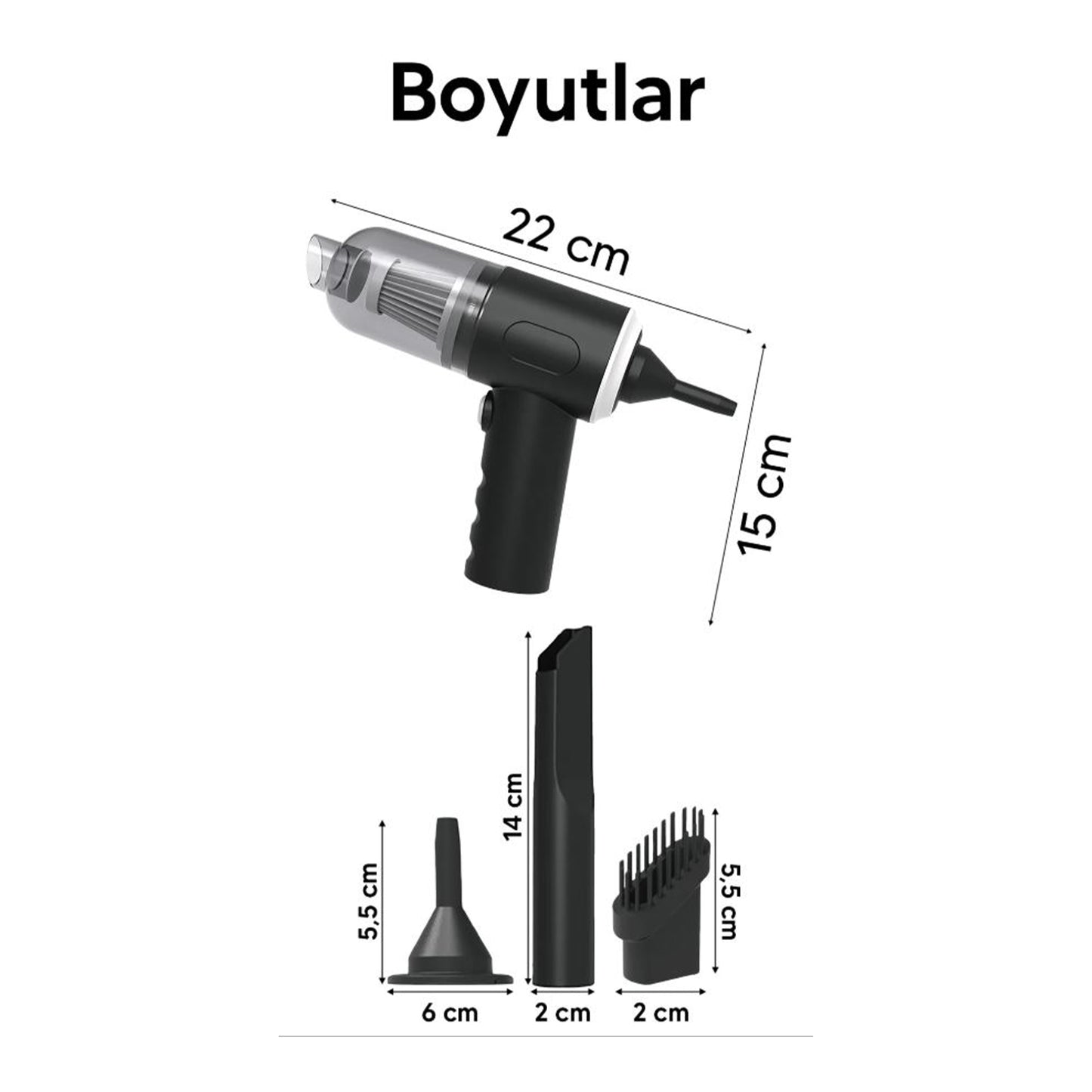 Çok Amaçlı - Kablosuz Araç Süpürgesi