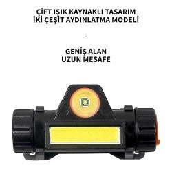 PD-6672 Şarjlı Mıknatıslı Kafa Lambası