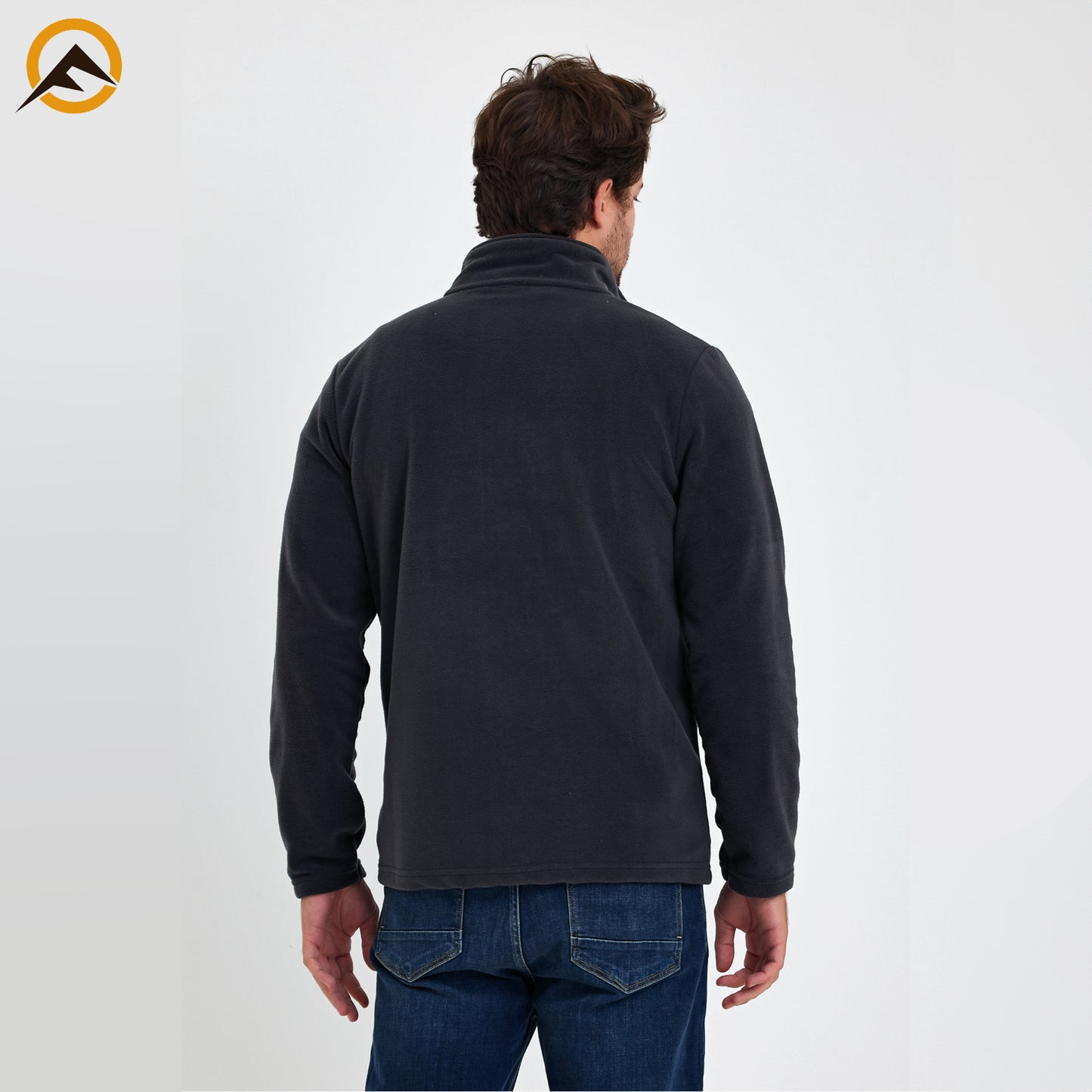 Erkek Outdoor Fermuarlı Polar Ceket - Antrasit