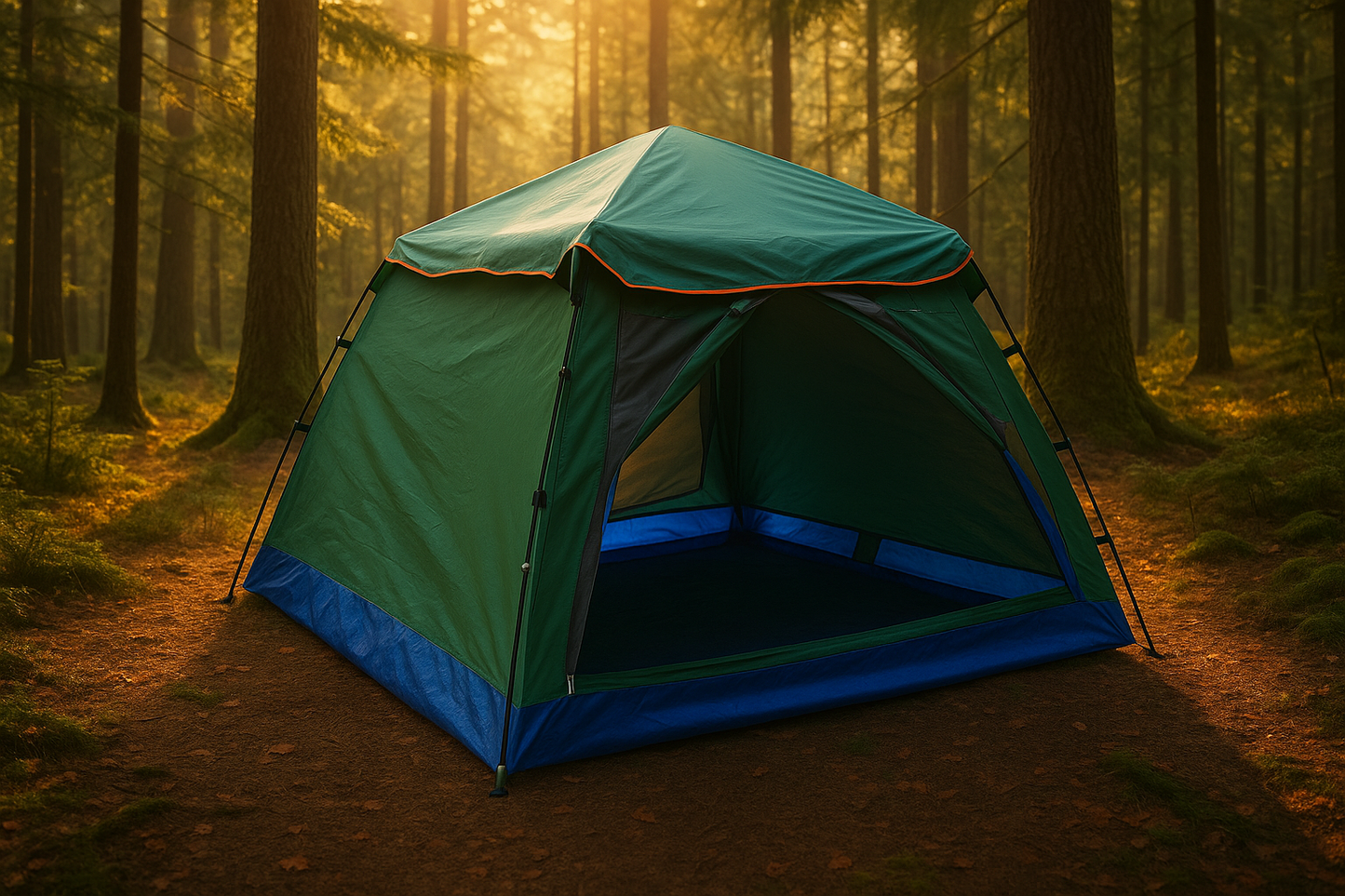 DFT - 10 Kişilik Otomatik Çadır 3x3x2Metre - Yeşil