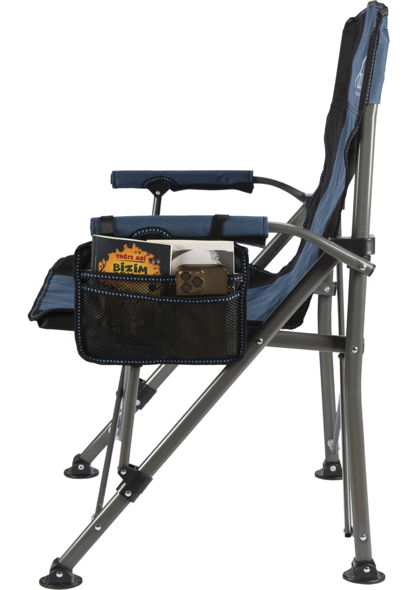 Outdoor Katlanır Kamp Sandalyesi – Mavi